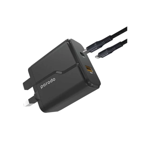 Porodo Dual Port Wall Charger (PD 20W)